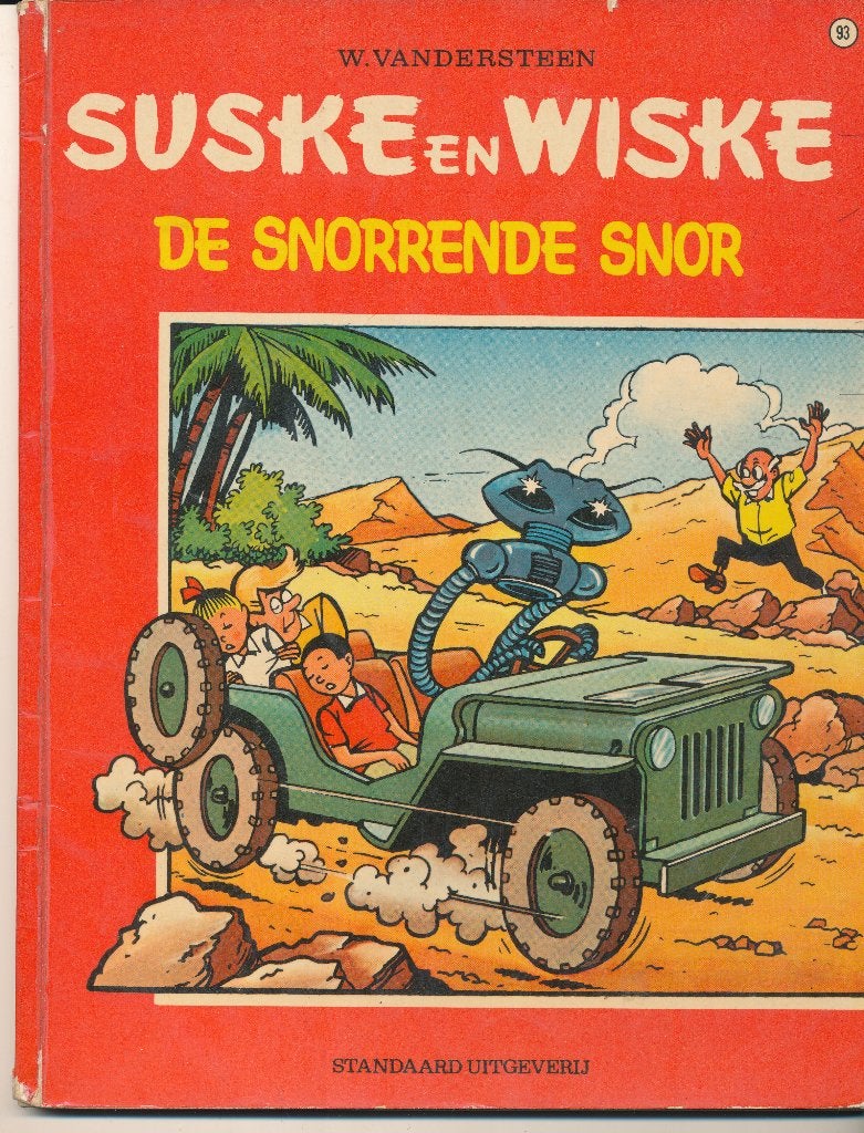 93 Suske en Wiske 1969 - De snorrende snor ( 1' druk ), Boeken, Stripverhalen, Gelezen, Willy Vandersteen, Eén stripboek, Ophalen of Verzenden