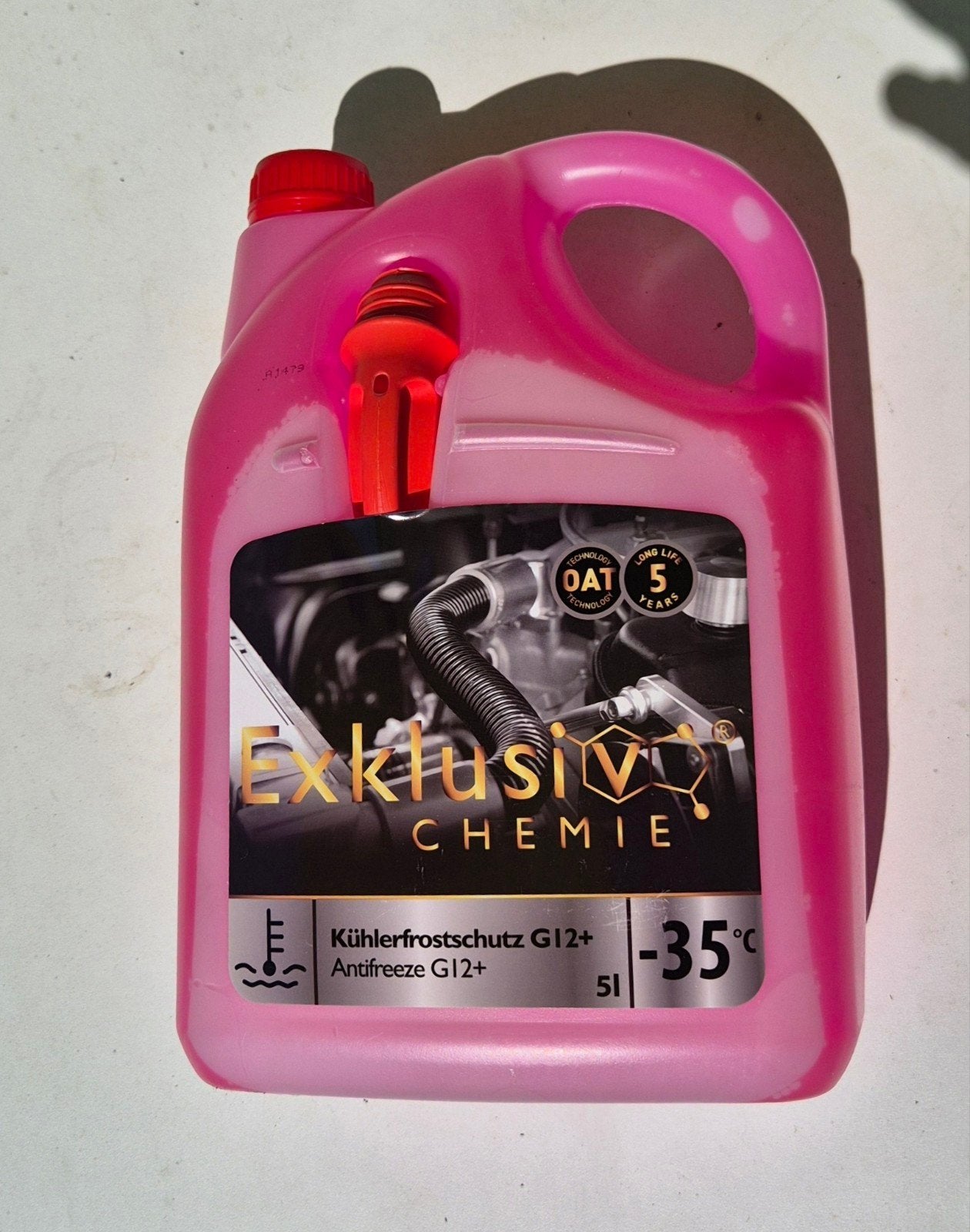 Bidon Antigel G12+ rouge de 5 litres., Ophalen