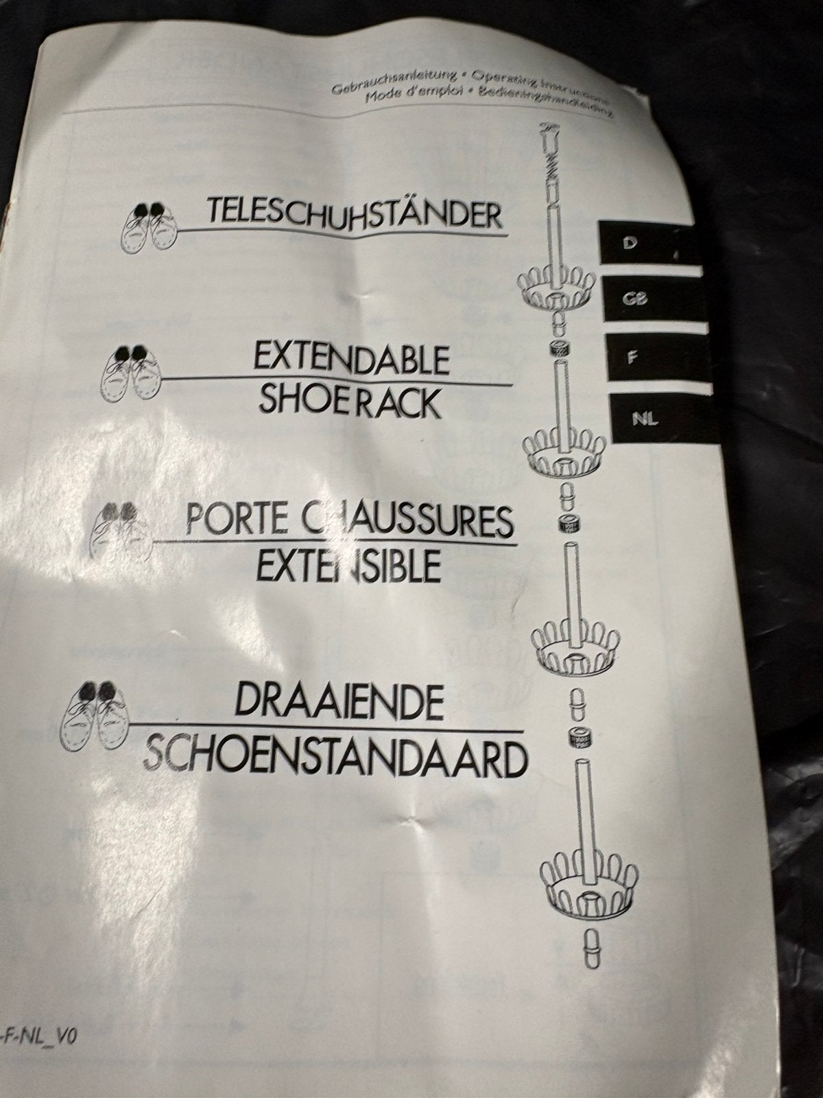 Schoenstandaard, Ophalen, Gebruikt