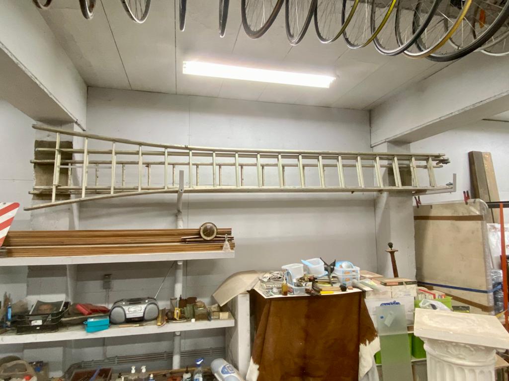 Driedelige ladder 18 sporten, Doe-het-zelf en Bouw, Ladders en Trappen, Ophalen, Ladder
