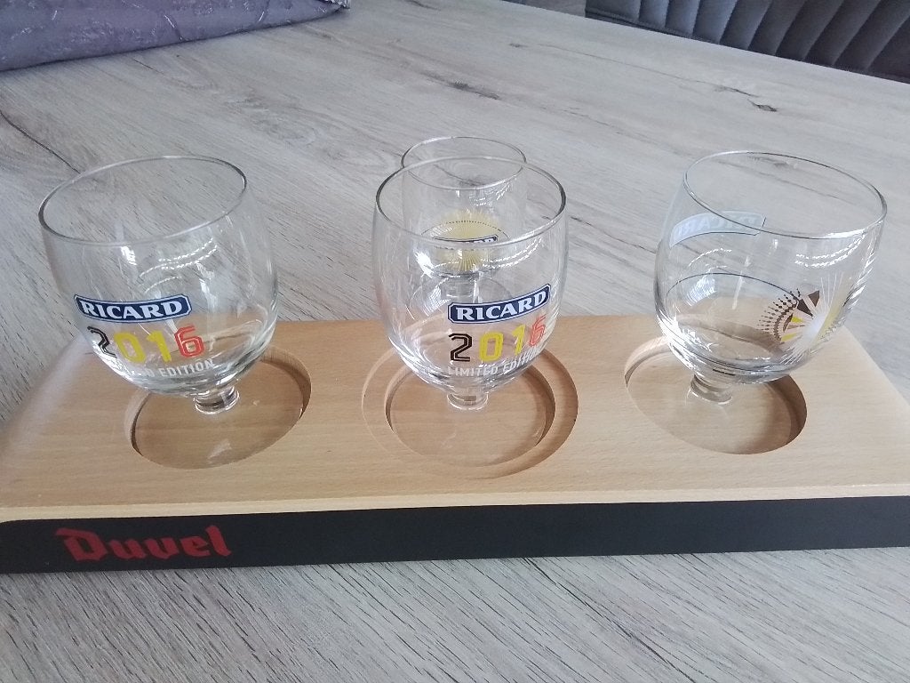 4 ricard glaasjes, Verzamelen, Merken en Reclamevoorwerpen, Ophalen, Zo goed als nieuw, Overige typen