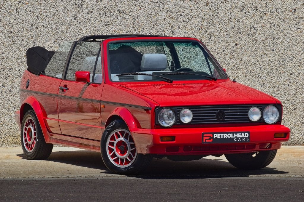 Volkswagen Golf Cabriolet 1.8i - Nieuwe Kap + Top Historiek, Autos, Rouge, Achat, Cabriolet, Verrouillage central