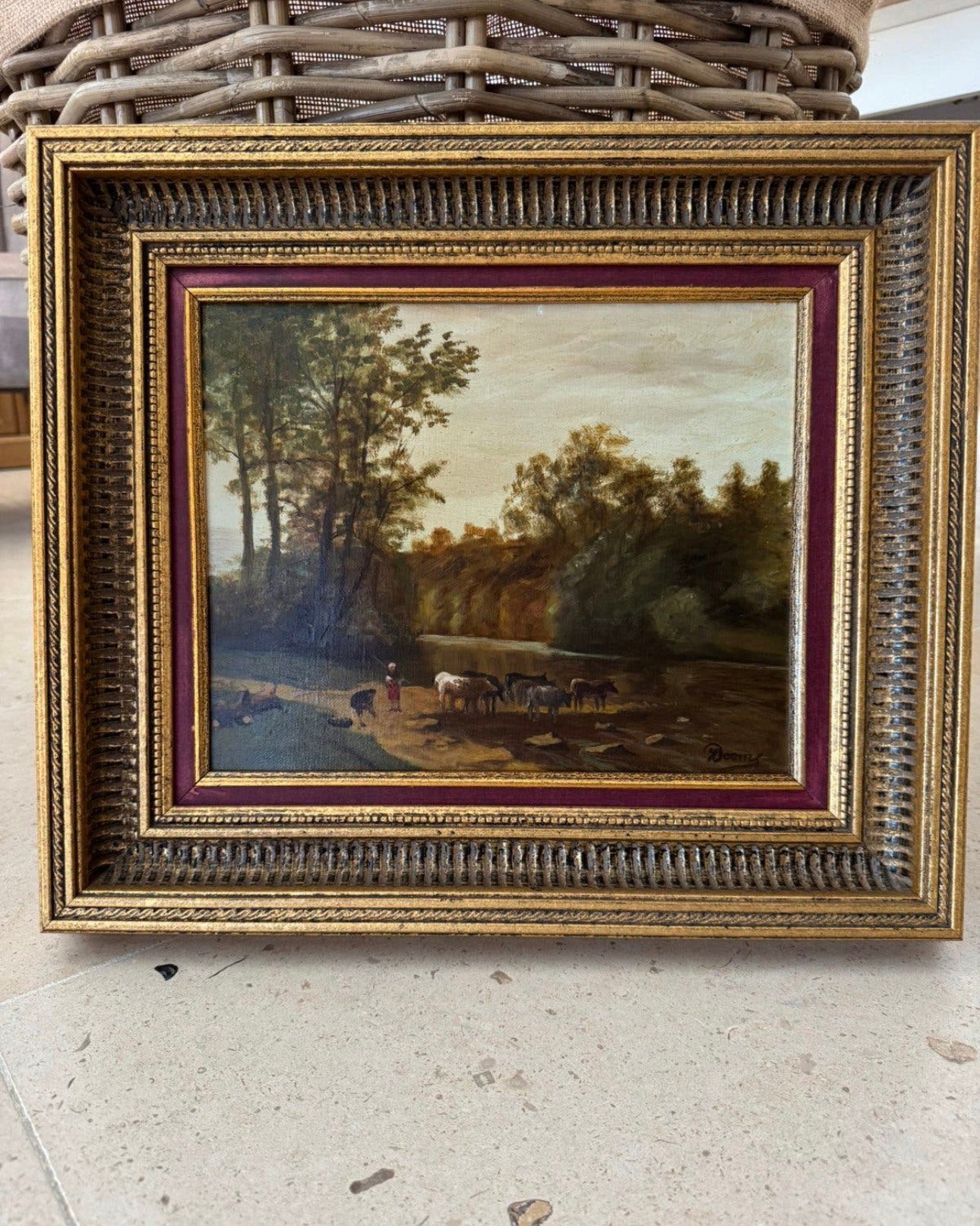Schilderij op doek Dooms landschap, Ophalen, Landschap, Doek