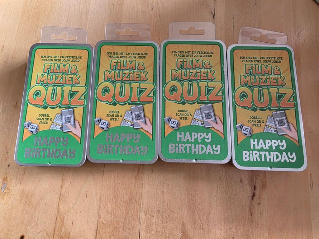 Miko Film & Muziek Quiz Happy Birthday -Feestelijk spel voor, Verzamelen, Ophalen of Verzenden