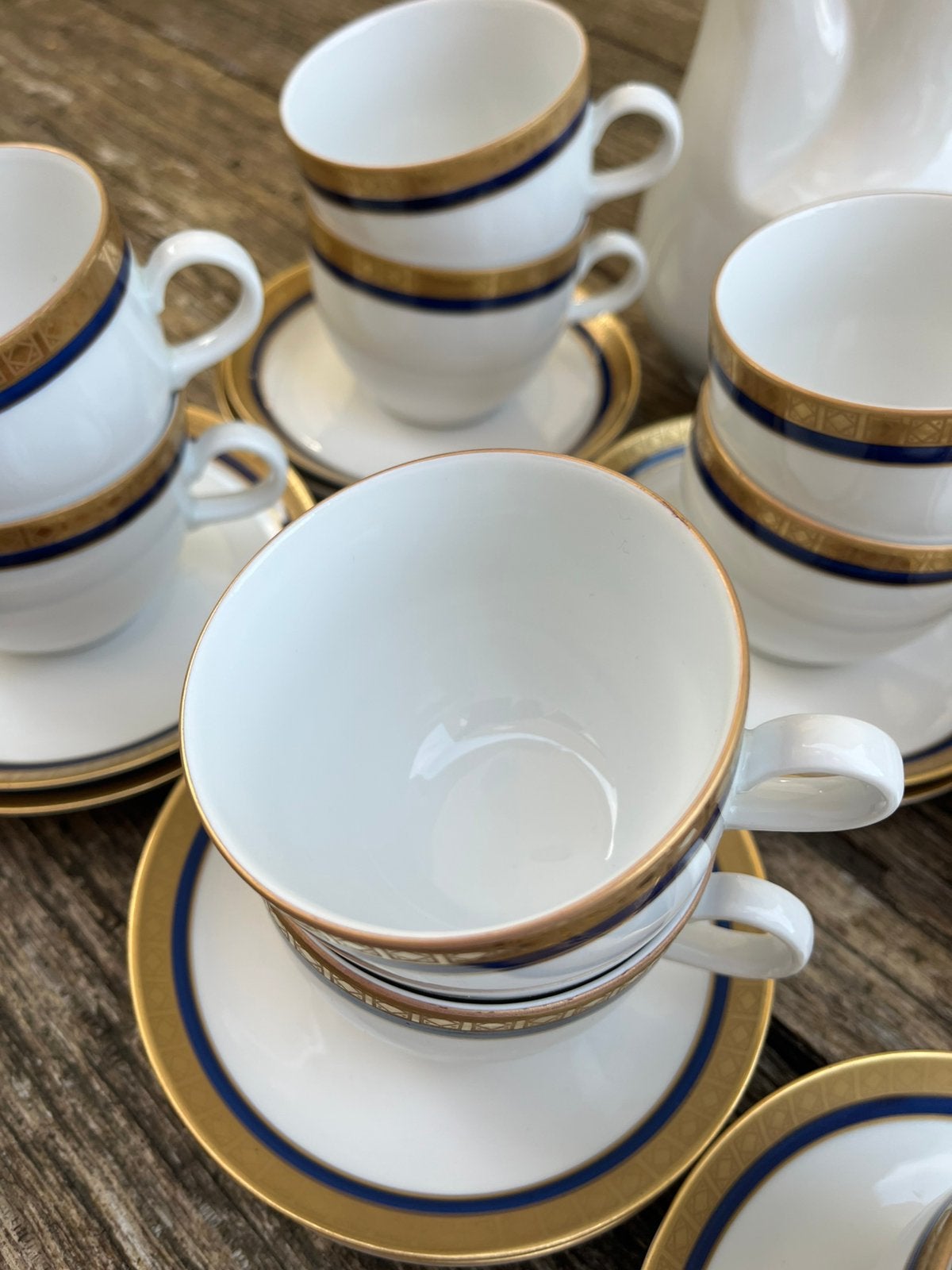 Vintage Kahla koffieservies – Made in GDR – porselein, Antiek en Kunst, Ophalen