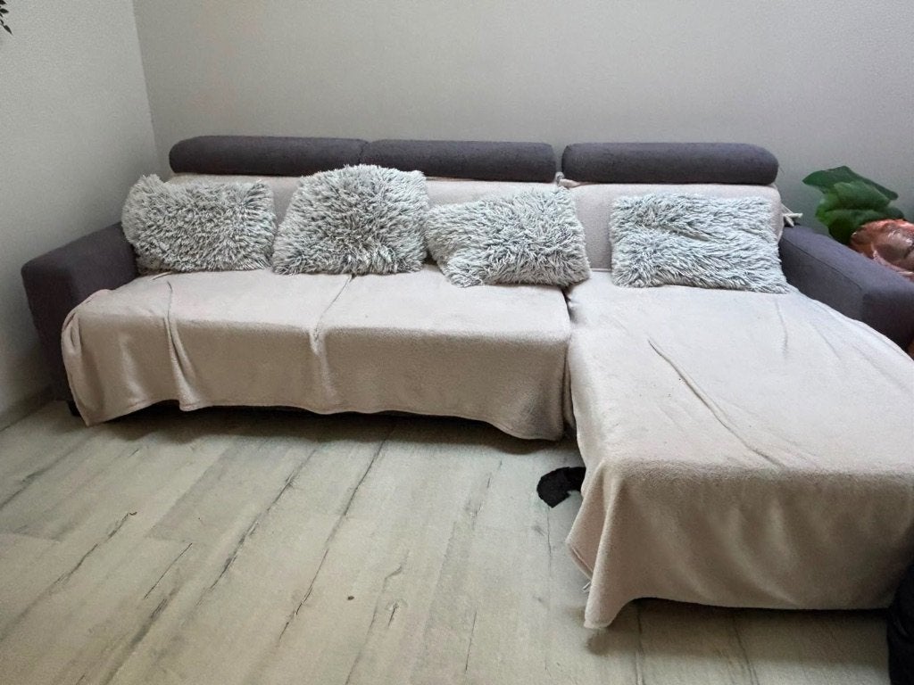 Zetel gratis af te halen!, Banc d'angle, 125 à 150 cm, Enlèvement, Utilisé