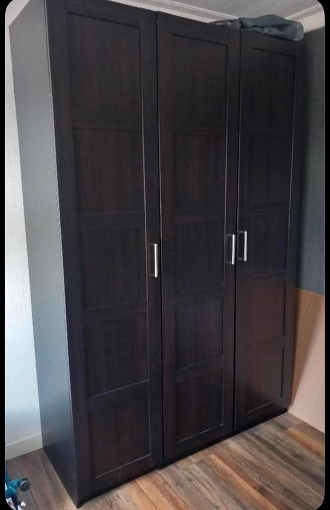 Complete IKEA PAX kledingkast 150/236cm, zwart/bruin, Enlèvement, Utilisé