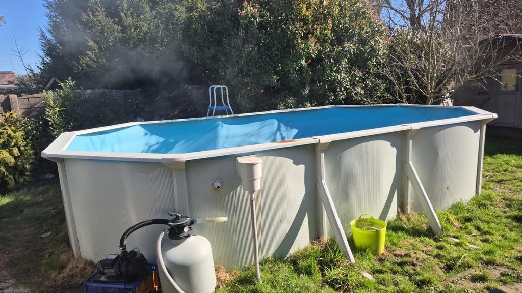 Zwembad Stalen Wand (Pooltek)., Tuin en Terras, Ophalen