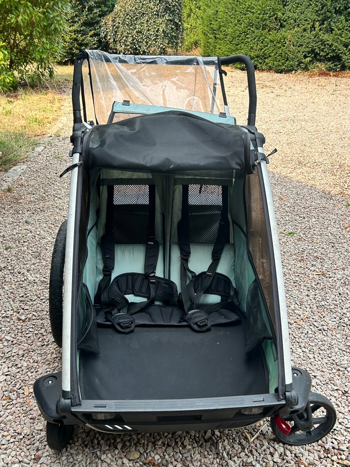 Remorque thule chariot 2, Vélos & Vélomoteurs, 40 à 60 kg, Enlèvement, Utilisé, Suspension