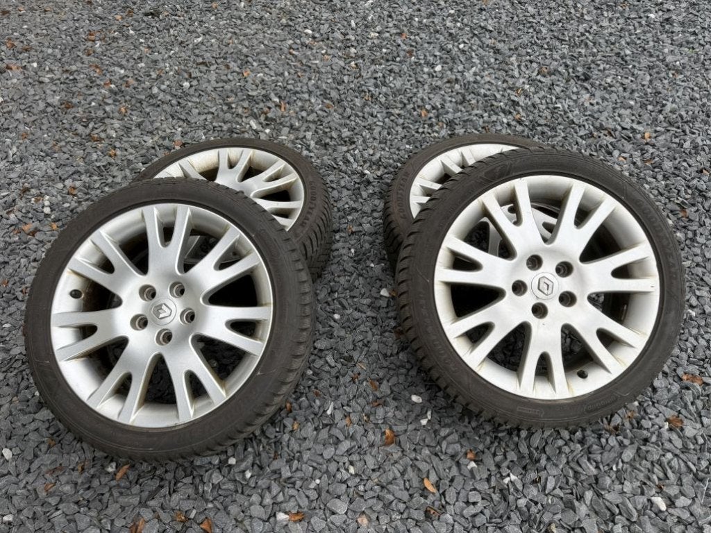 4 Jantes d'origine Renault 17" Silverstone, Pneus et Jantes, Véhicule de tourisme, 17 pouces, Enlèvement