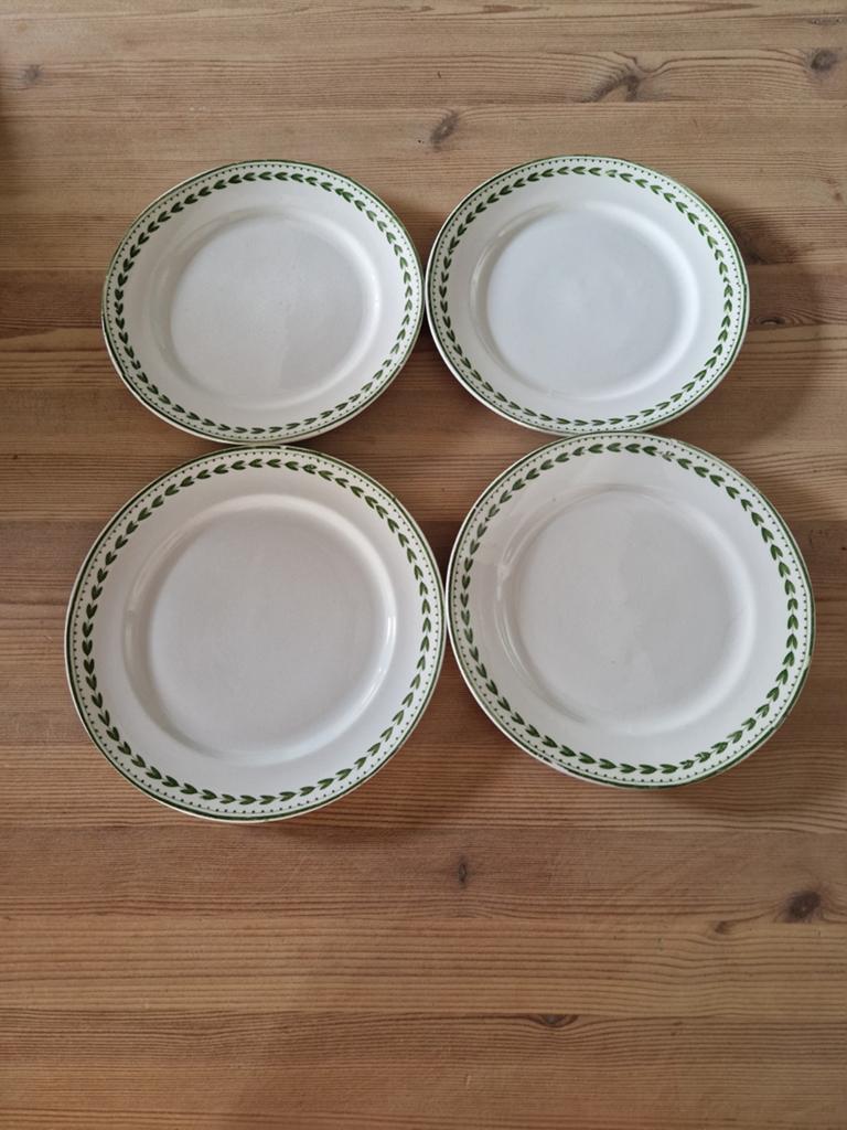 4 kleine dessertborden Boch Frères Laurier, Ophalen of Verzenden
