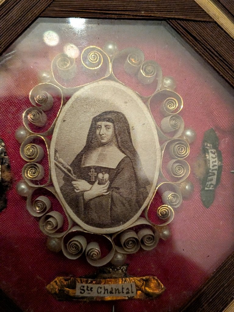 heiligenrelikwiehouder  Johanna Francisca van Chantal, Antiek en Kunst, Ophalen of Verzenden