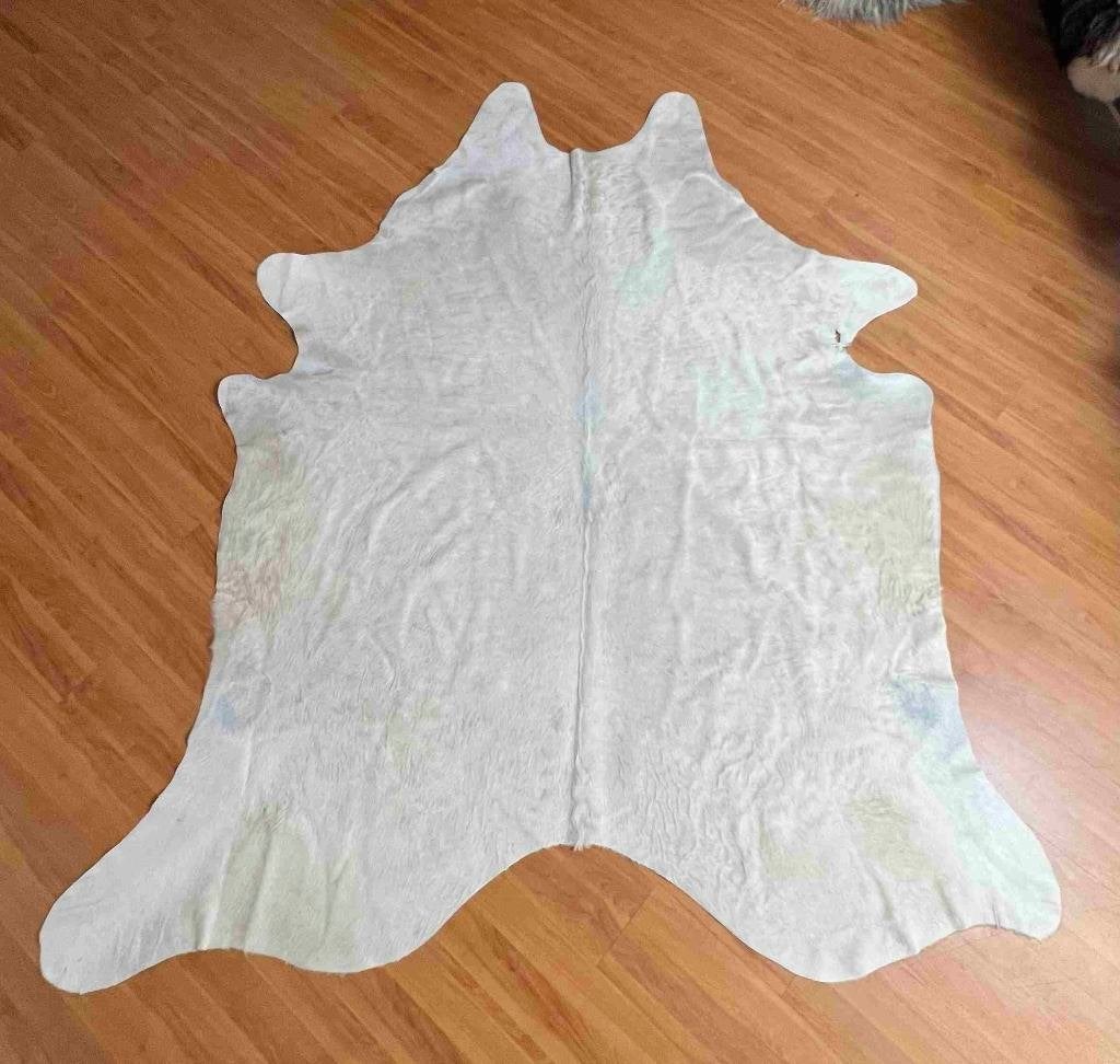 Koeienhuid ecru 230/190 cm, Ophalen of Verzenden, Gebruikt, Vintage