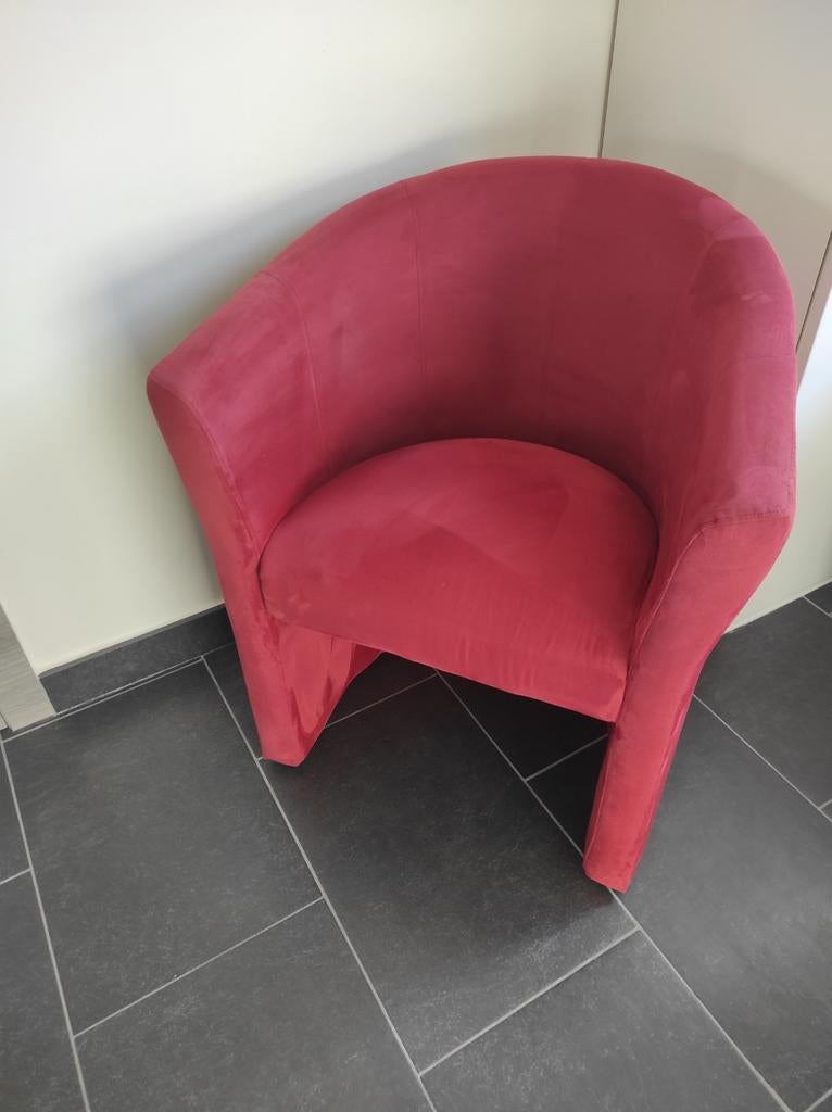Rode kuipzetel, Huis en Inrichting, Fauteuils, Ophalen
