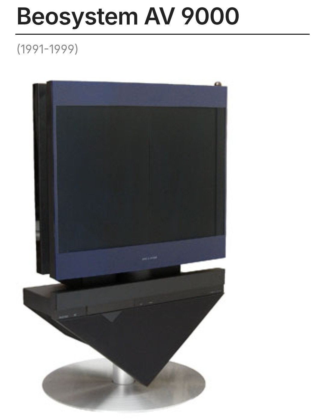 beovision 9000+pied+beolink1000