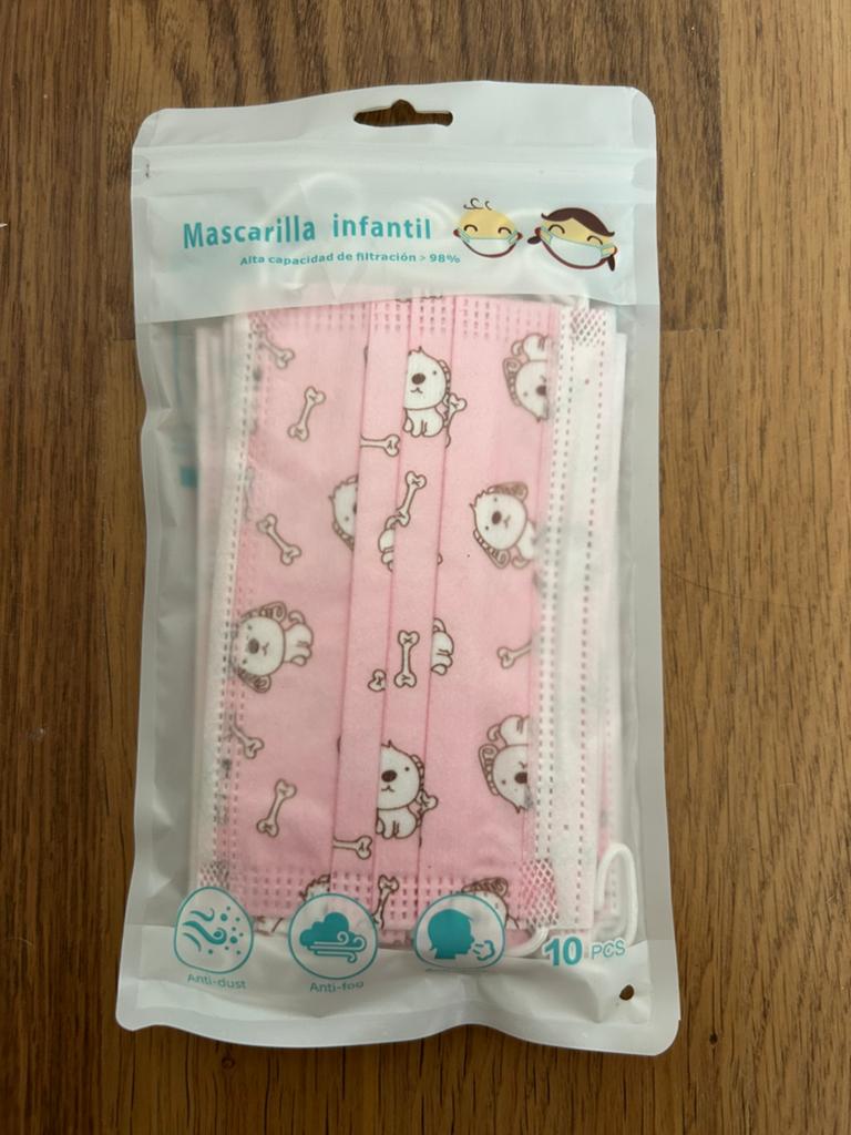 10 mondmaskers kind, Divers, Matériel Infirmier, Enlèvement ou Envoi, Comme neuf