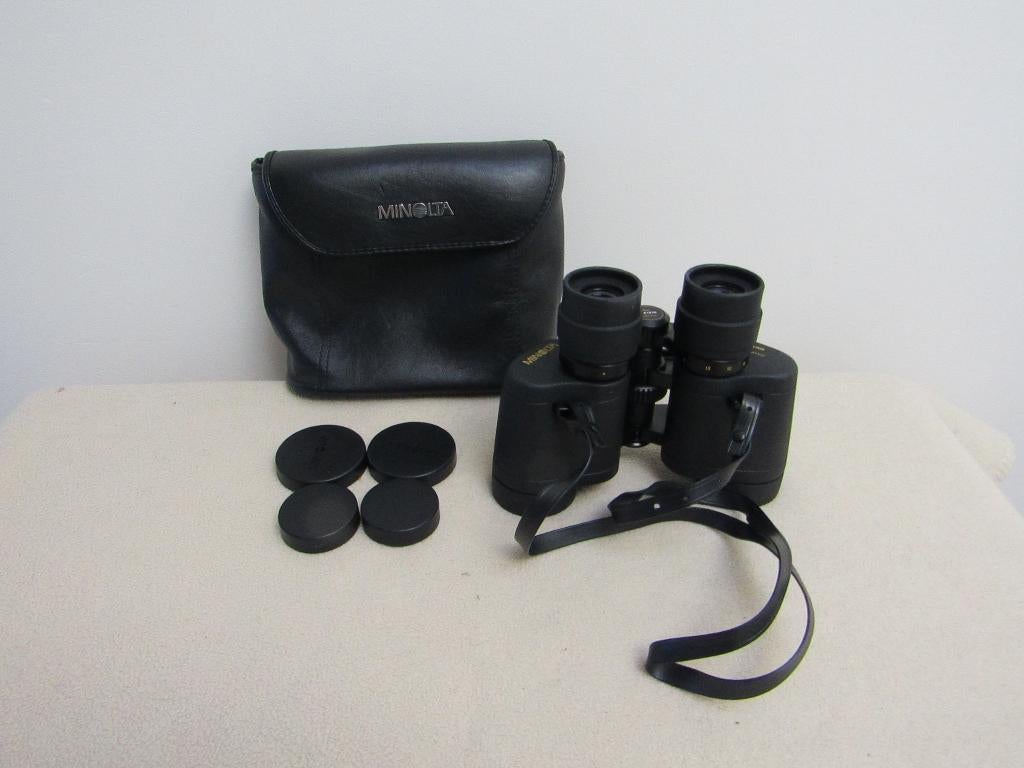 Minolta Zoom verrekijker 7 x 15 - 35, Dakkant (recht), Ophalen of Verzenden, Zo goed als nieuw, 8 tot 12x