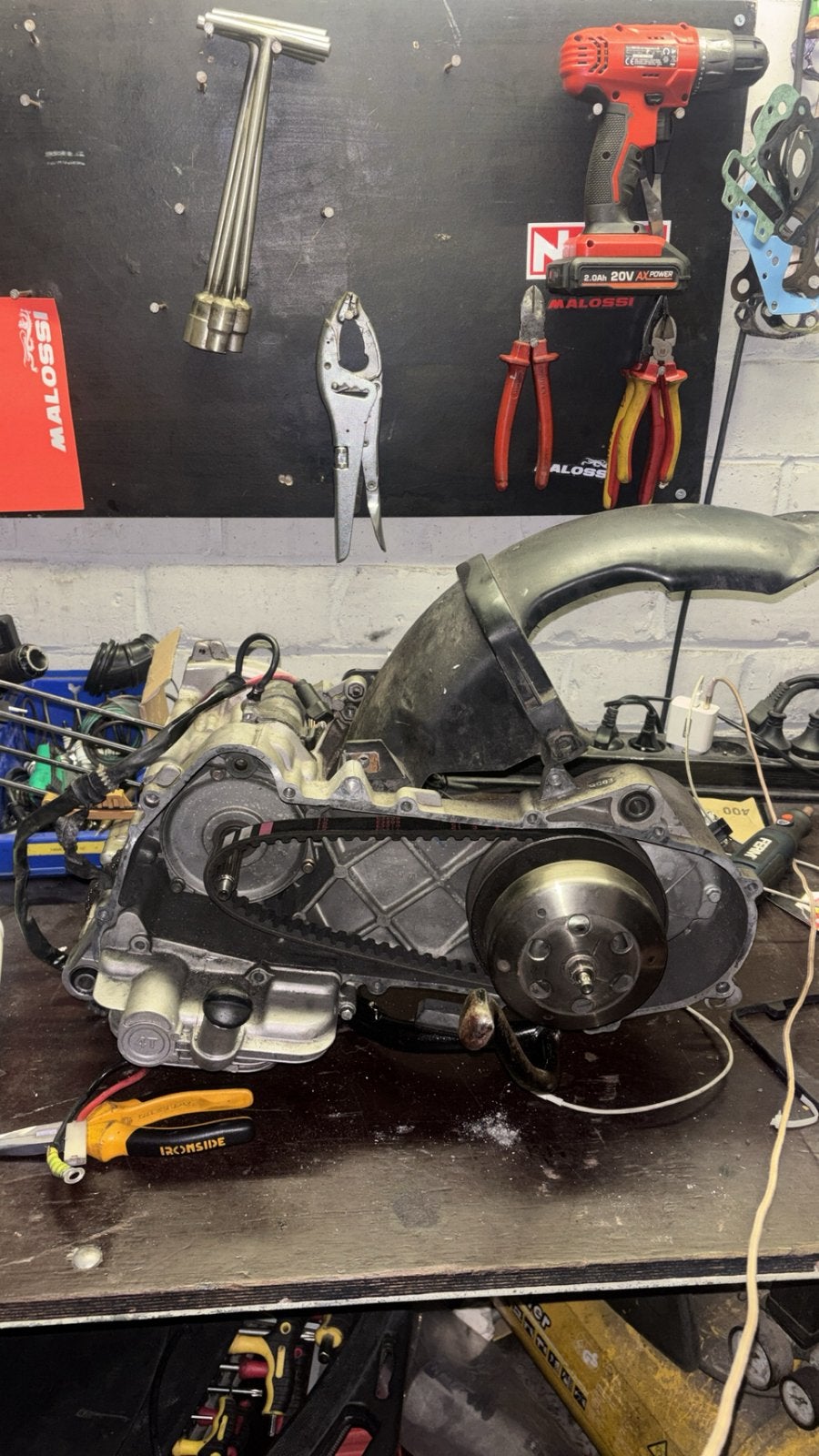 Piago & vespa motorblok 4 takt (werkend), Fietsen en Brommers, Ophalen, Zo goed als nieuw, Carburateur, Vespa