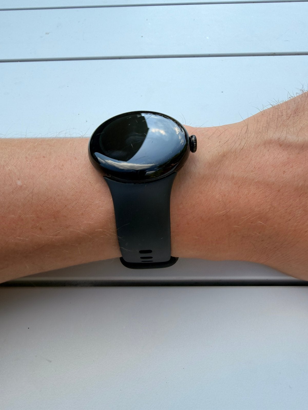 Pixel Watch 1, Ophalen of Verzenden, Zo goed als nieuw, Zwart
