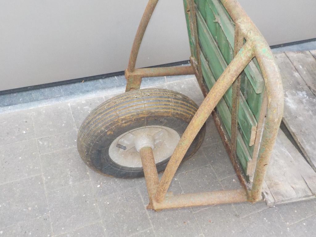 Platte kruiwagen, Ophalen, Eenwielig