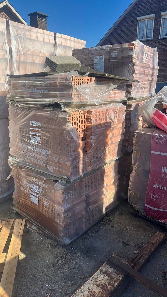 Porotherm metselblokken 200/145 +- 360 stuks, Doe-het-zelf en Bouw, Metselstenen, Ophalen, Zo goed als nieuw