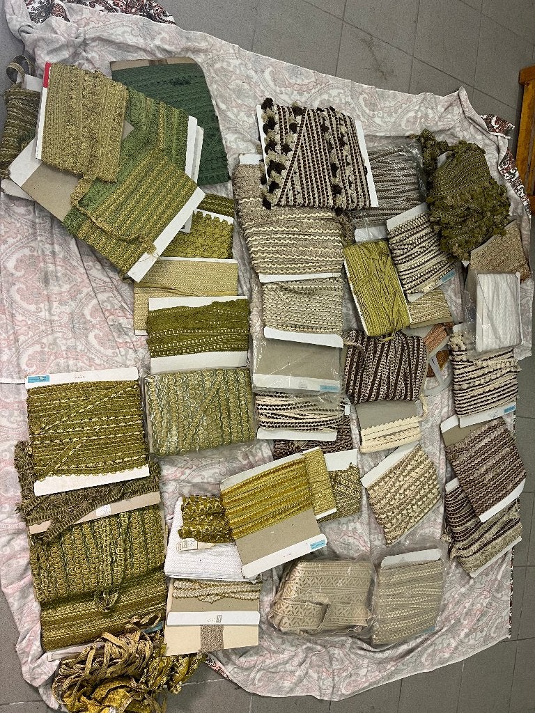 Groot lot vintage sierlint galon passement, Ophalen, Nieuw, Lint, Band of Elastiek