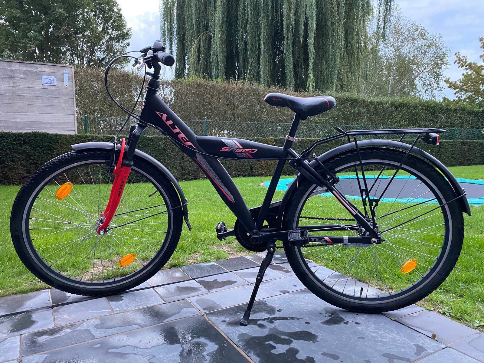 26inch zwarte jongensfiets ALTEC speed, Fietsen en Brommers, Terugtraprem, Gebruikt, Versnellingen, Ophalen
