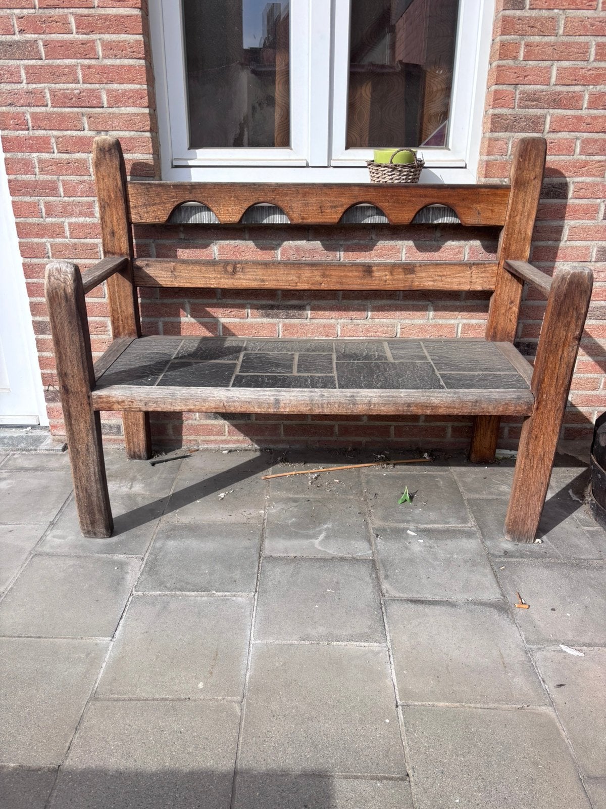 Antieken bank, Jardin & Terrasse, Bancs de jardin, Enlèvement, Utilisé, Bois