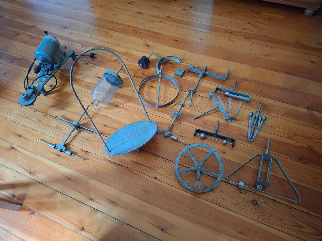 vintage fysica lesmateriaal jaren 1950, Ophalen, Gebruikt