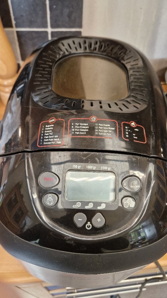 broodbakmachine, Gebruikt, Kijkvenster, 1200 tot 1600 gram deeg, Ophalen