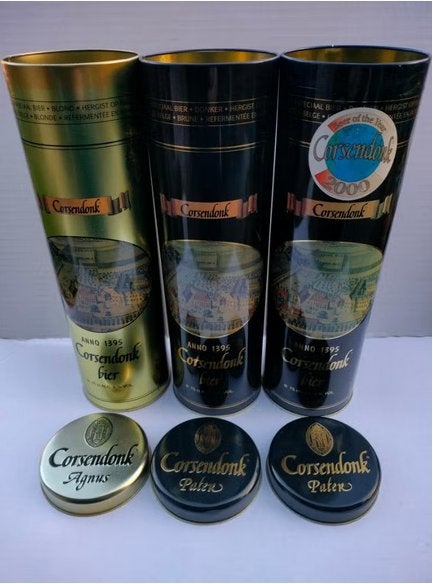 Blik Brugse tripel Zot Leffe Grimbergen Kasteel Cordsendonk, Ophalen of Verzenden, Zo goed als nieuw, Overige, Overige merken