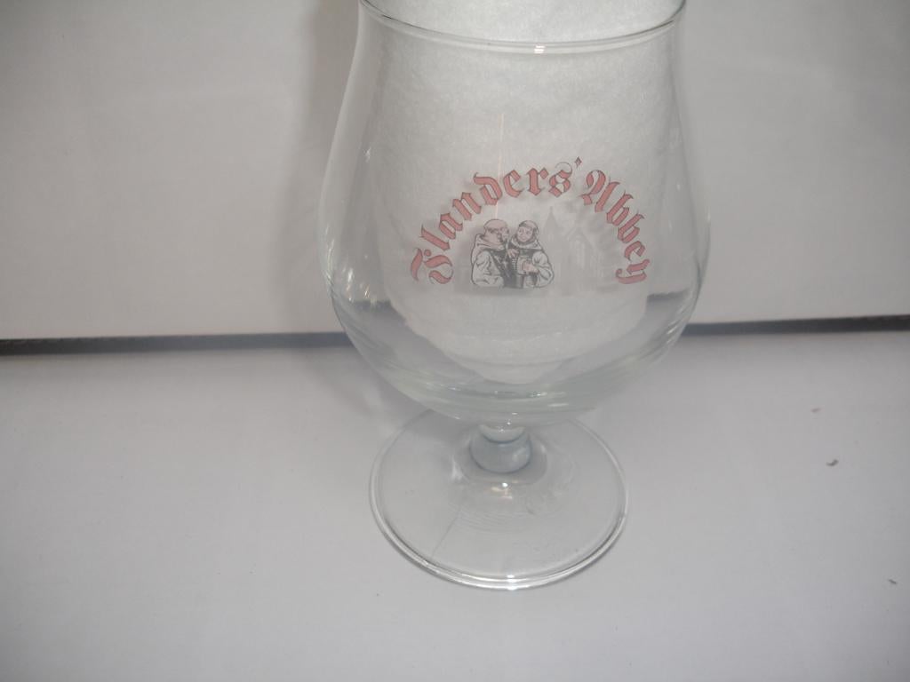 Bierglas Flanders Abbey, 25cl - 40cl voor € 1,00, Enlèvement ou Envoi, Comme neuf, Verre ou Verres, Autres marques