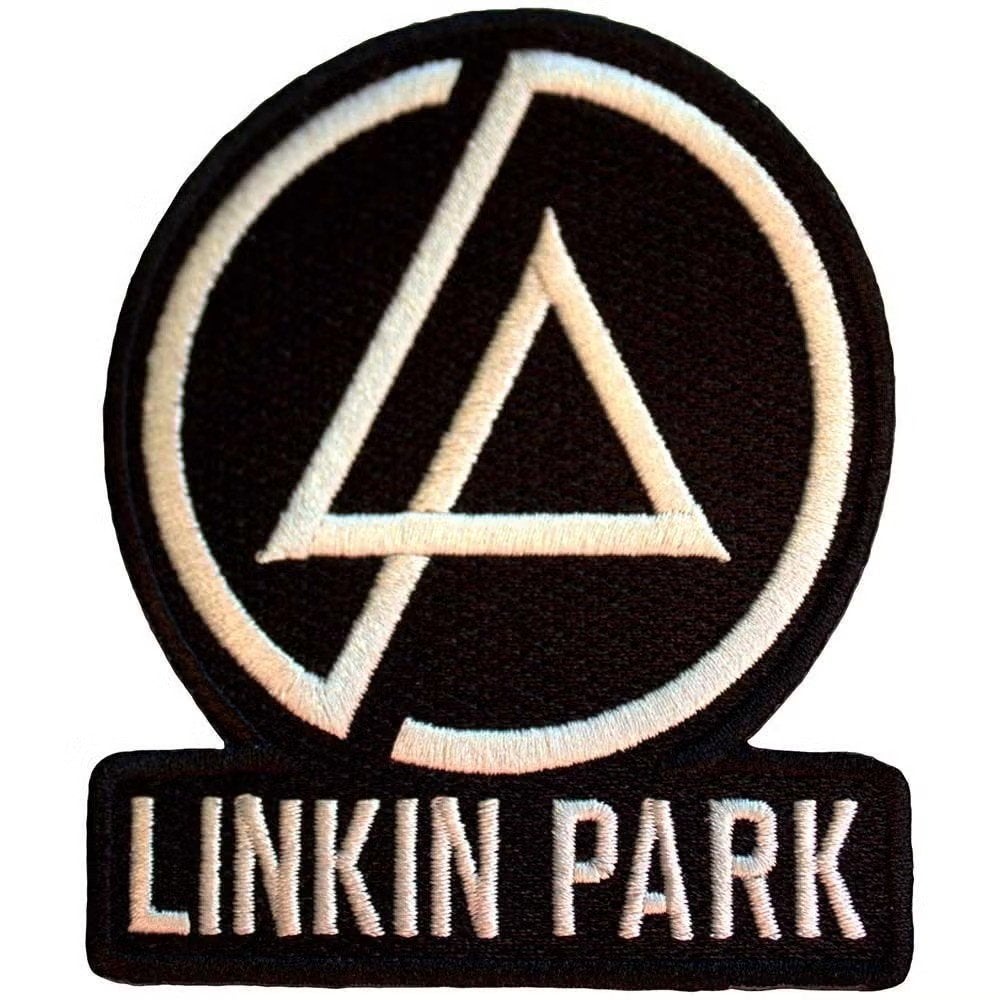 Linkin Park Concentric Text Logo Wit Patch off. merchandise, Enlèvement ou Envoi, Neuf