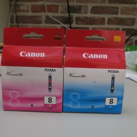 2 nieuwe Cartridges Canon nr8 (magenta en cyaan) 2 voor 10€, Informatique & Logiciels, Enlèvement ou Envoi, Neuf, Cartridge, Canon