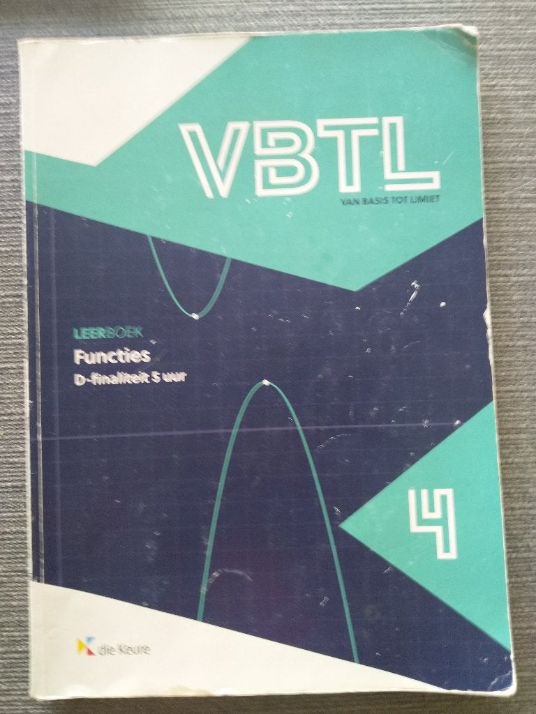VBTL 4 functies, Boeken, Gelezen, ASO, Wiskunde A, Die keure