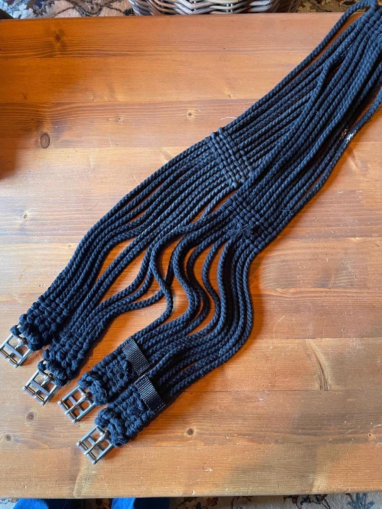 Sangle Corde Synthétique noire 160cm, Enlèvement ou Envoi, Comme neuf