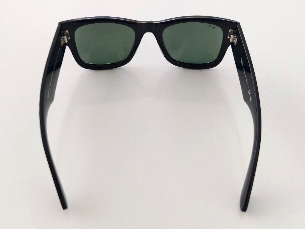 Originele Ray-Ban Mega Wayfarer zonnebril (nieuwstaat), Zonnebril, Zwart, Ophalen of Verzenden, Zo goed als nieuw