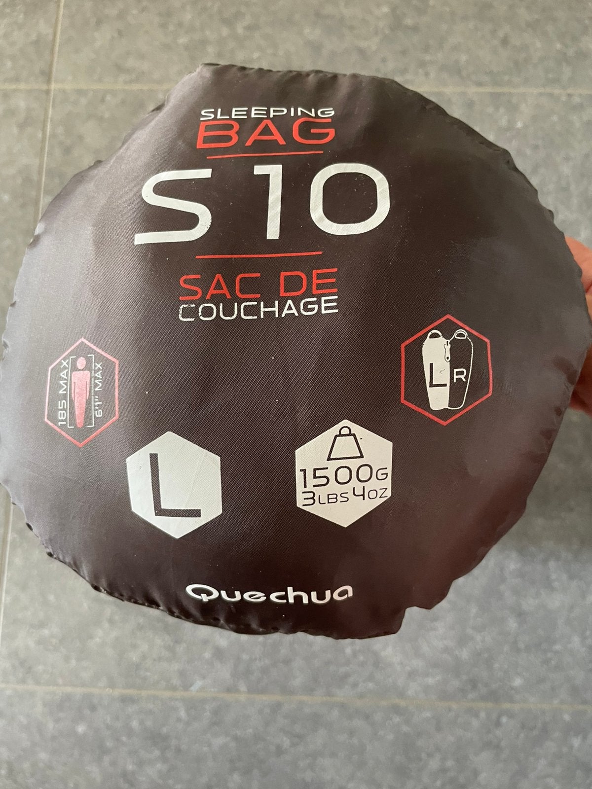 Quechua S10 slaapzak, Caravans en Kamperen, Ophalen, Gebruikt