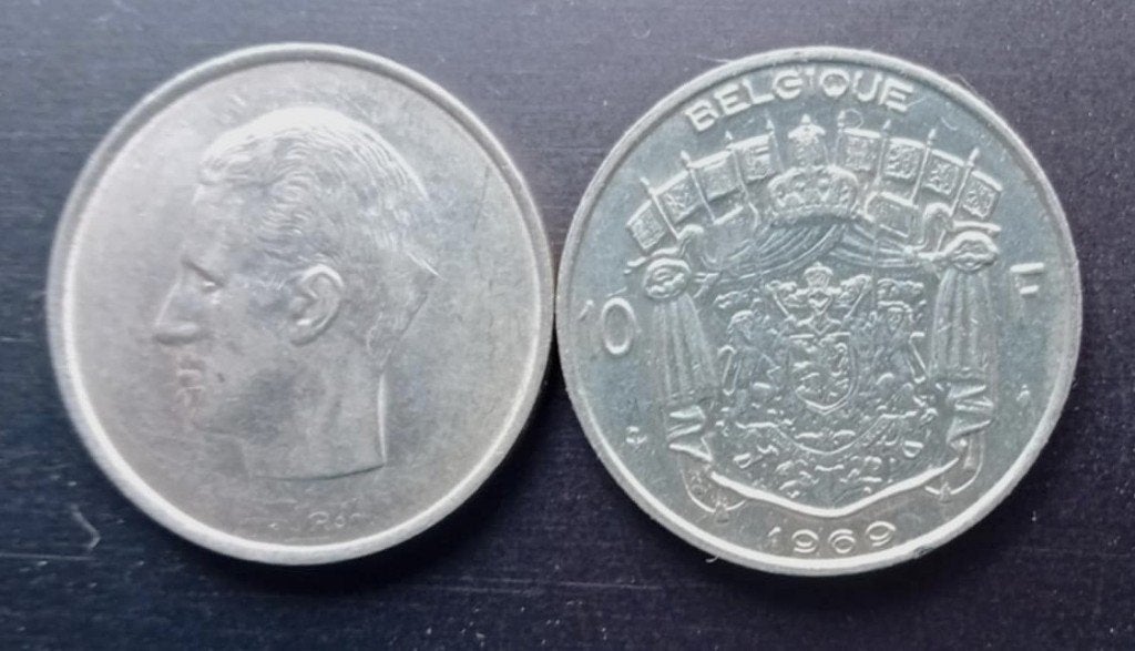 10 Belgische frank 1969, Ophalen of Verzenden, Setje