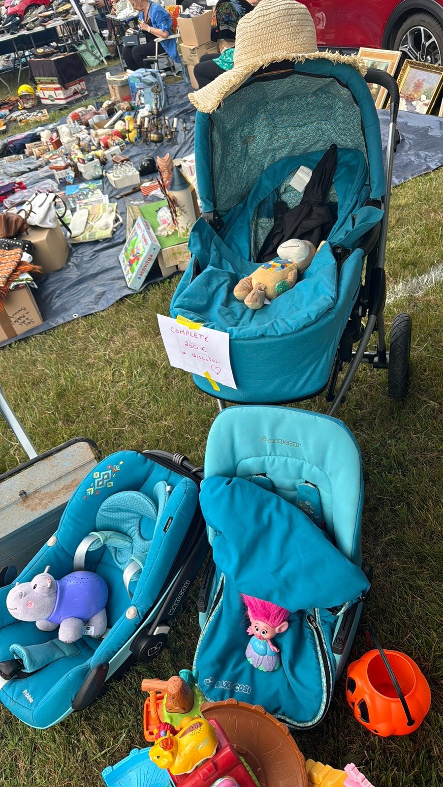 Mura kinderwagen, Ophalen, Luchtbanden, Zo goed als nieuw, Combiwagen