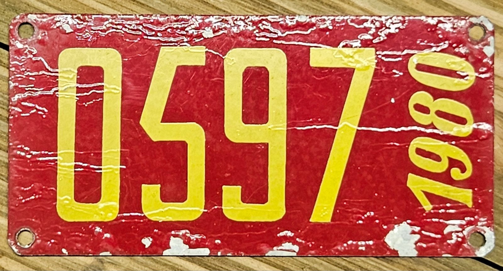 Bateau 0597 avec plaque d'embranchement Belgique 1980, Collections, Enlèvement ou Envoi