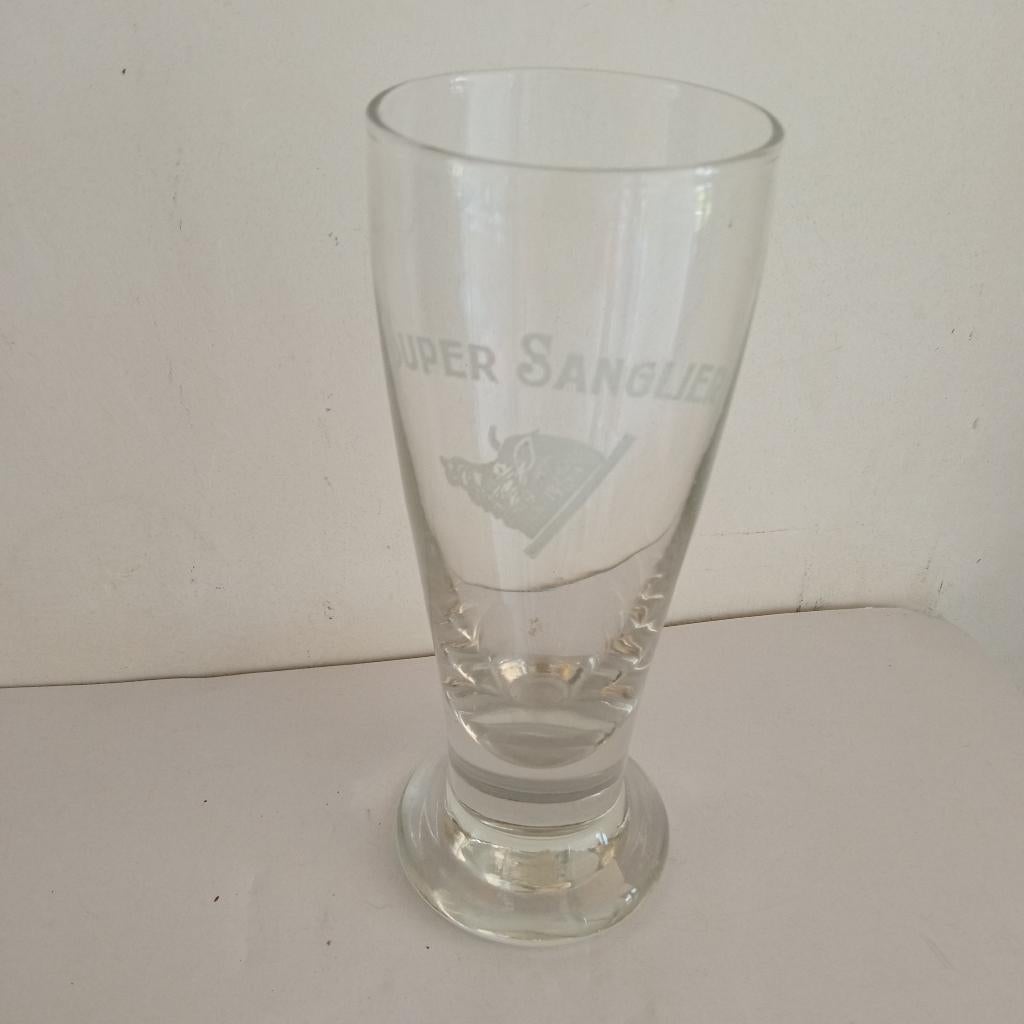 verre SUPER SANGLIER, Enlèvement ou Envoi, Utilisé, Verre ou Verres, Autres marques