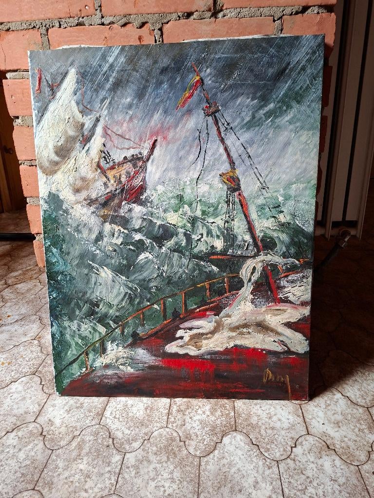 schilderij op doek, Ophalen
