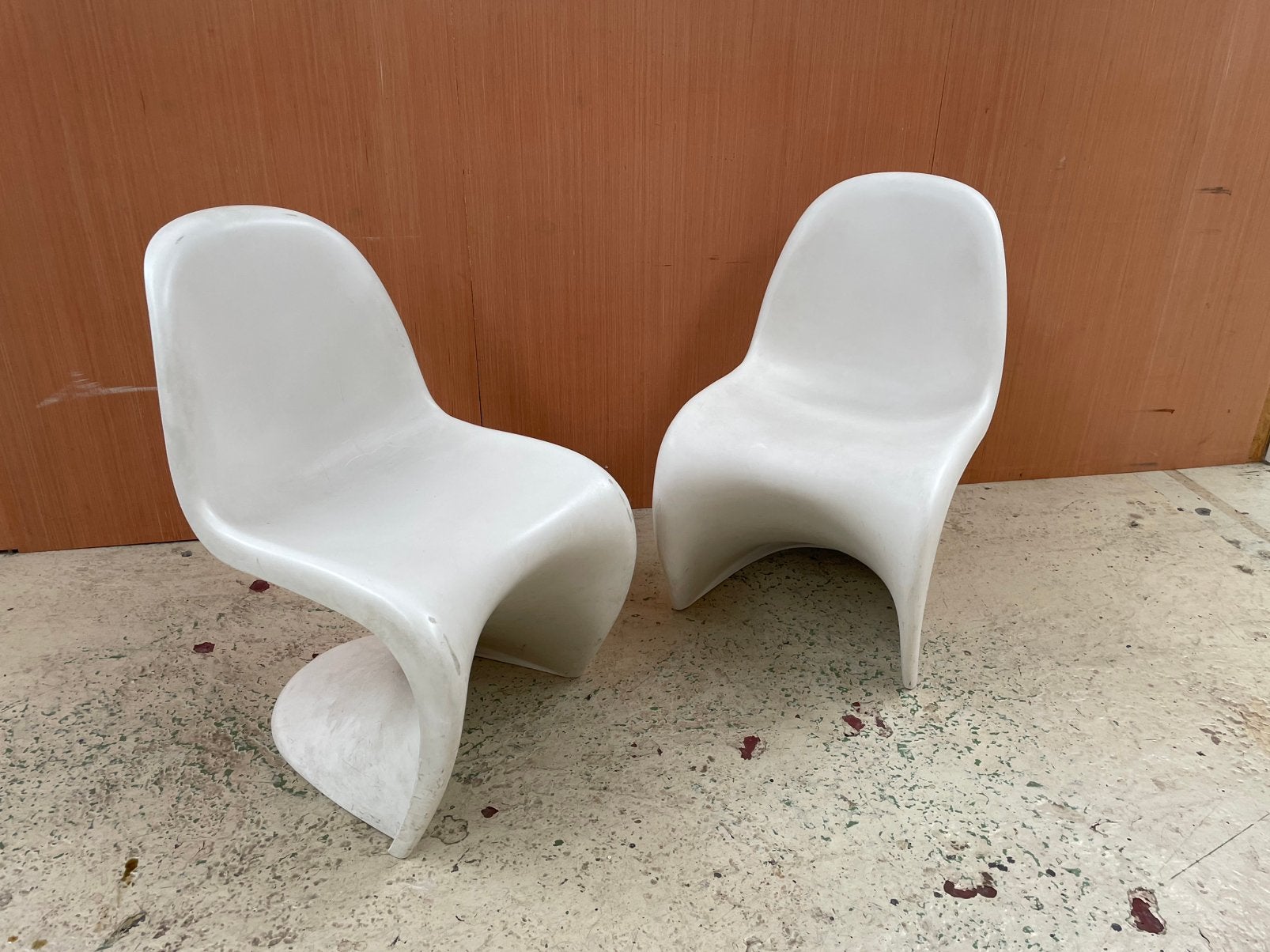 Verner Panton Chair, Huis en Inrichting, Ophalen, Kunststof, Gebruikt, Twee
