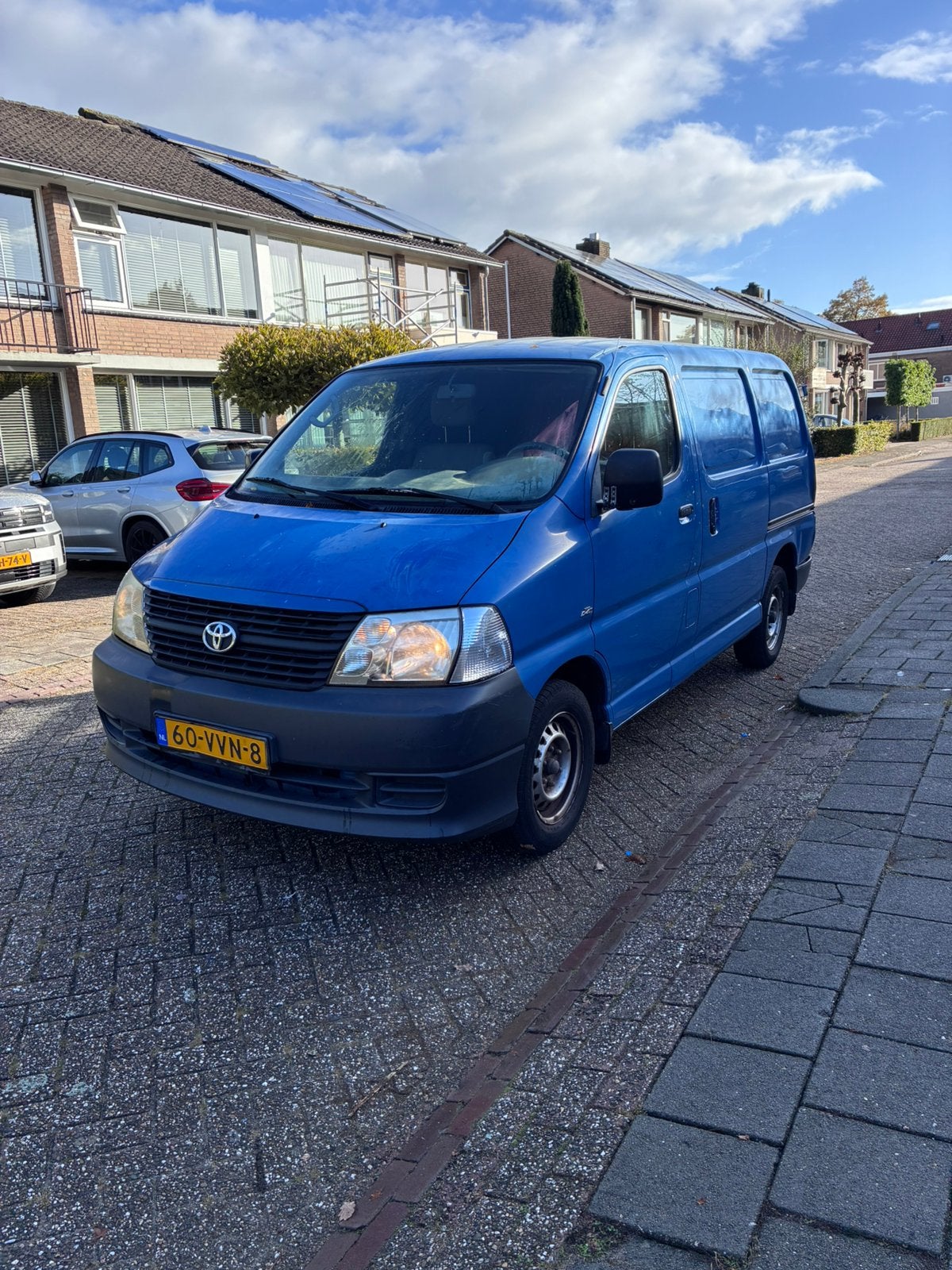 Toyota Hiace 2.5 D-4d 95 SOD 2008 schuifdeur 2x APK 167DKM, Blauw, Grijs, Particulier, Toyota