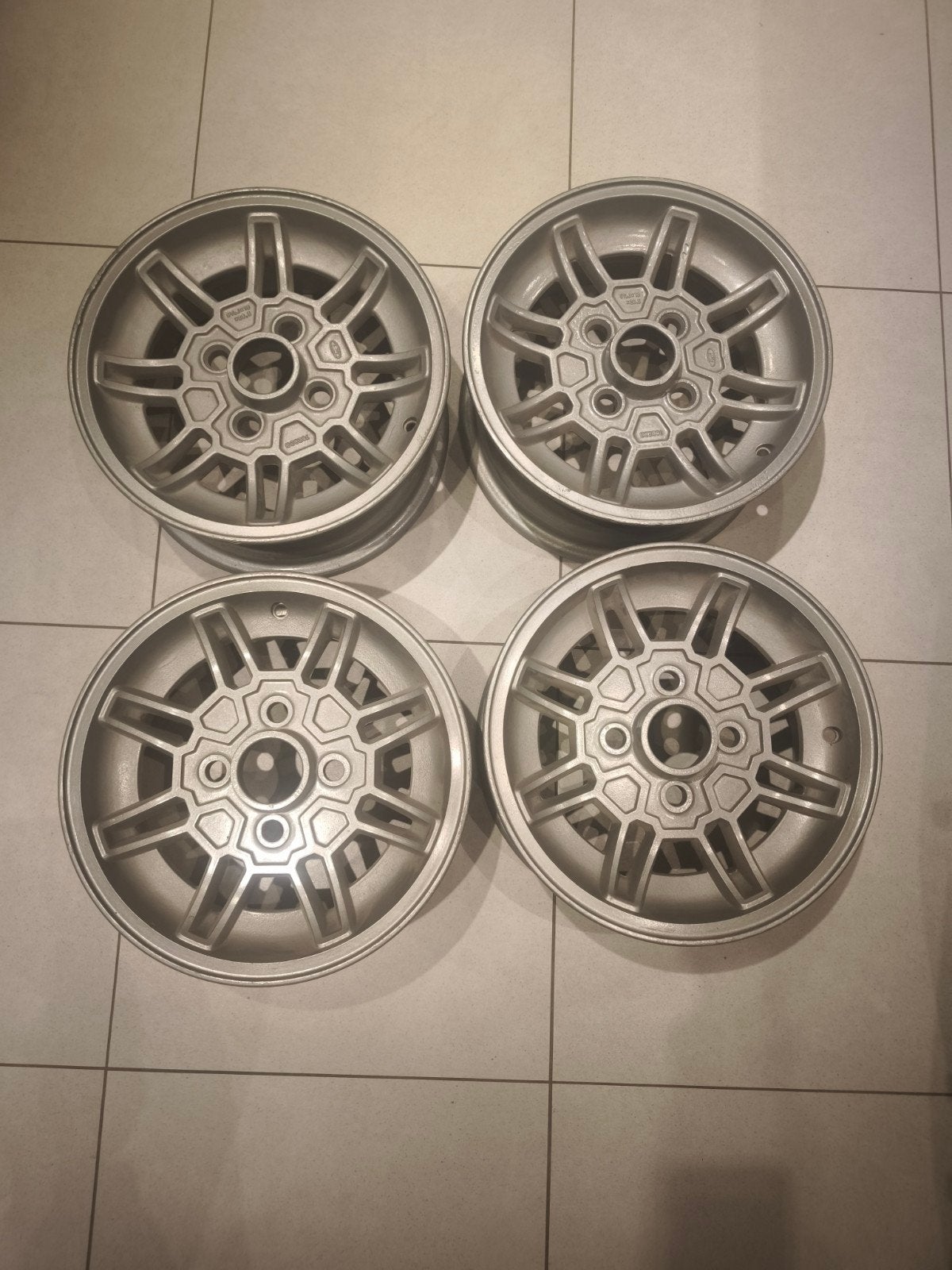 4 originele aluminium velgen van Ford (OEM), Ophalen, Velg(en)
