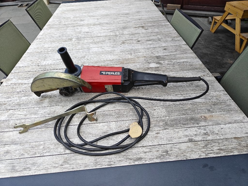 slijpmolen 230mm Perles, Doe-het-zelf en Bouw, Gereedschap | Slijpmachines, Ophalen, Gebruikt, 1000 watt of meer, Haakse handslijpmachine
