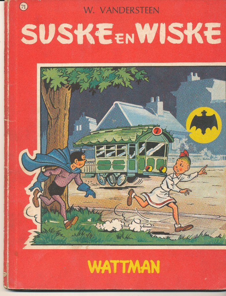 71 Suske en Wiske 1967 - Wattman ( 1' druk matte uitgave ), Boeken, Gelezen, Willy Vandersteen, Eén stripboek, Ophalen of Verzenden