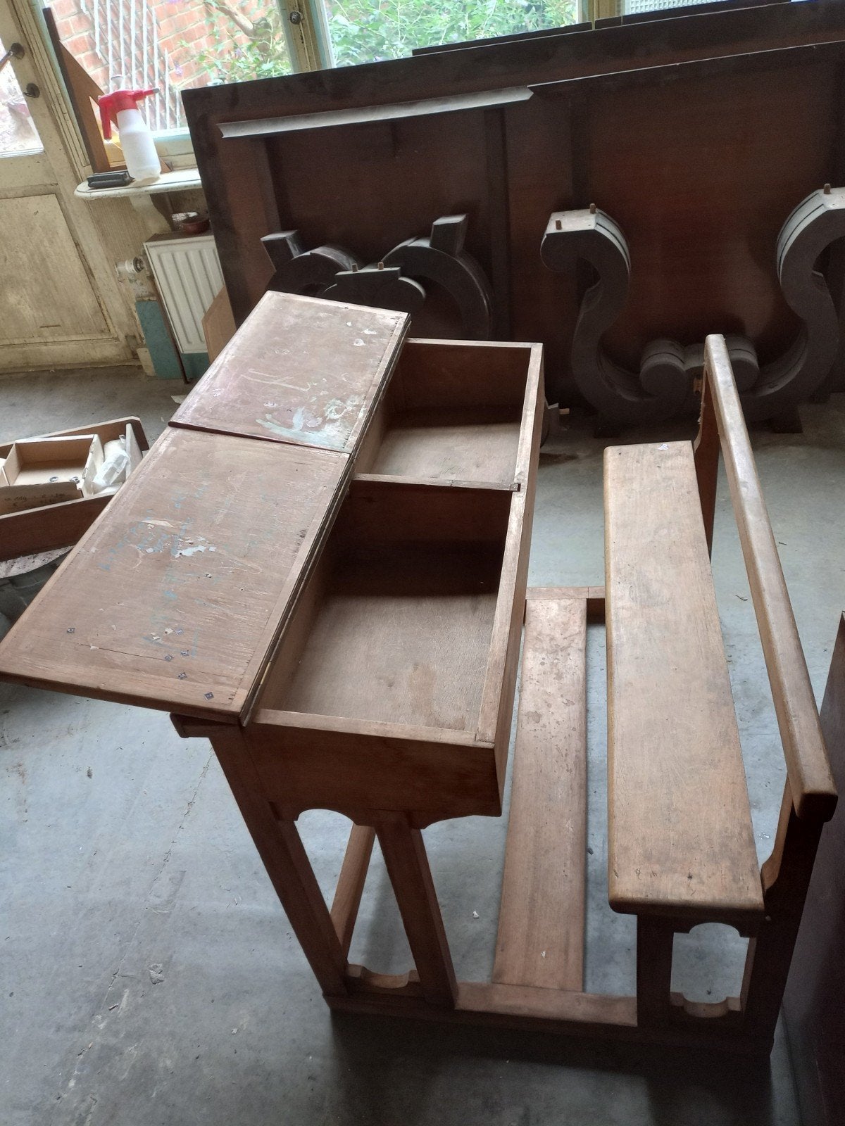 bureau d'écolier, Maison & Meubles, Bureaux, Enlèvement, Bois, Bureau d'écolier