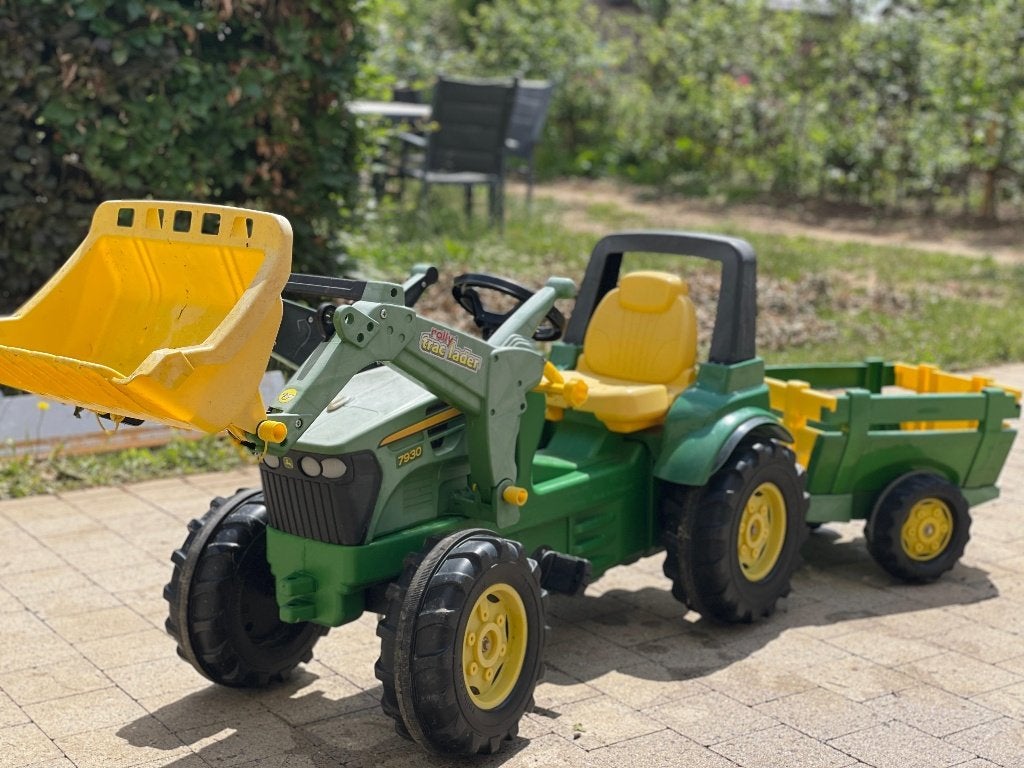 Tracteur John Deere Rolly Toys avec pelle + remorque, Enlèvement, Utilisé, Véhicule à pédales